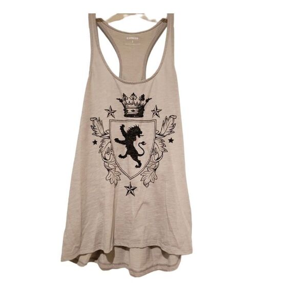 ✨NWOT Women's Express Graphic Racerback Tank✨ - Picture 4 of 7